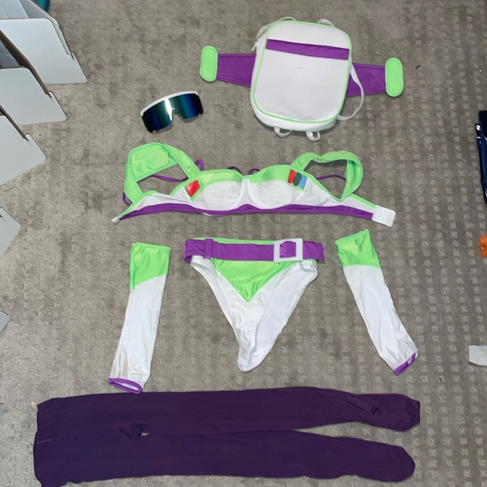 Fashion Nova Buzz Lightyear Halloween Costume Full set PLUS tights